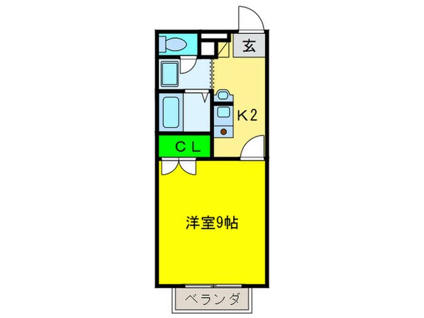 プレジール助松の物件間取画像